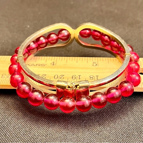 Beaded Hinged Bracelet VTG Handmade?Boho Hippie Hippy High Middle School Friends - Picture 4 of 12